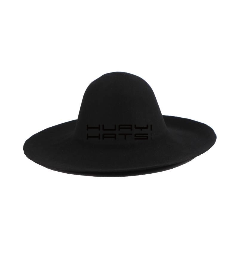 Cuerpos de Sombreros de Fieltro Negro Al Por Mayor