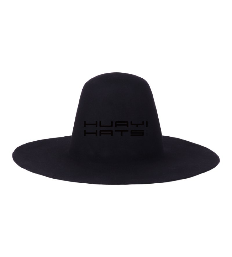 Cuerpos de Sombreros de Fieltro de Ala Ancha Negros