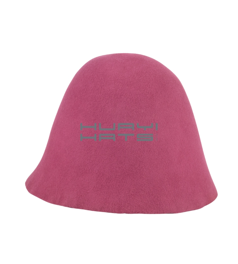 Cuerpo de Sombrero C&oacute;nico de Fieltro de Lana Rosa Claro